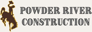 Powder River Construction horizontal logo